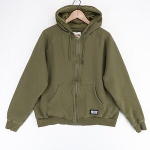 Zero Foxtrot Smuggler Hoodie Mens L Green Fleece Full Zip Concealed Covert Carry